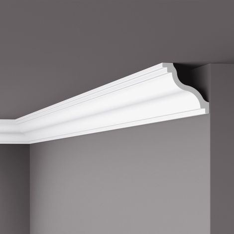 Eckleiste NMC SL NOMASTYL Noel Marquet Zierleiste Stuckleiste Zeitloses Klassisches Design weiß 2 m (1/5)