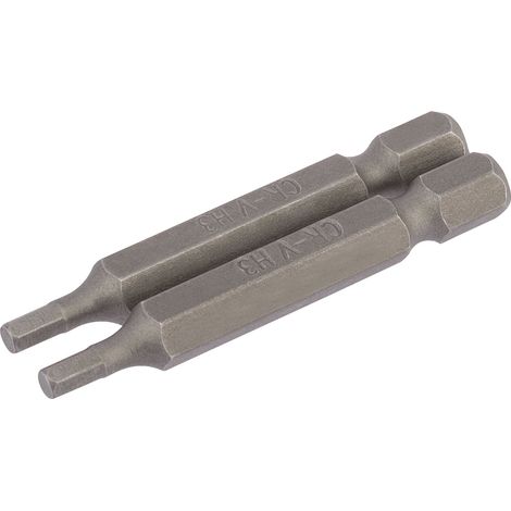 Draper 2-Piece 25mm Long 5.0mm Hexagonal Insert Bits with 1/4" Hex Shank (Model 63990) (1/5)
