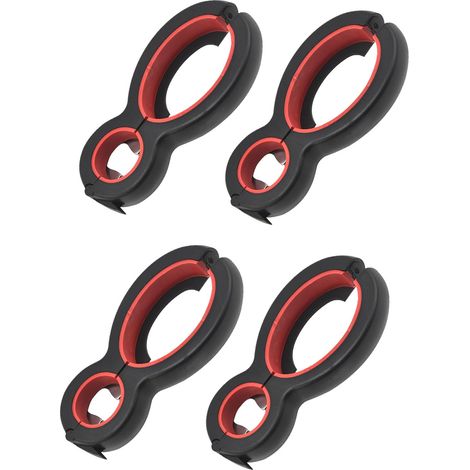 4 Stück Flaschenöffner 6 in 1 Glasöffner für Senioren Küche (1/5)