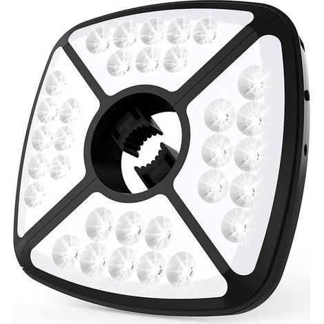 Rechargeable Parasol Light, 32 LED Parasol Light with 2 Brightness Modes, Adjustable Elastic Clamp for Garden Parasol, Camping Tent, Outdoor Patio [Energy Class A+++] (1/5)