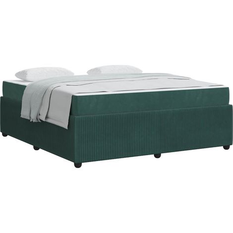 Maison Exclusive - Estructura de cama Verde oscuro 180 x 200 cm t (1/5)