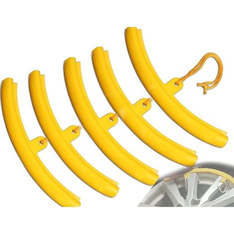 Lot de 5 protections de jantes de moto de 15 cm pour surfaces de montage courantes (5 pièces) (1/5)
