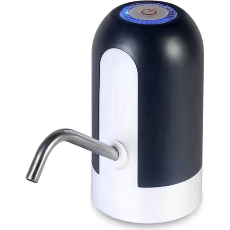 Bomba de agua potable, Bomba de agua eléctrica, Dispensador de agua automático, Cargador USB, Plástico, oficinas, caravanas, Negro (1/5)