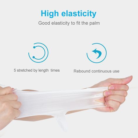 100 gants jetables en latex résistants aux perforations, protection des mains (1/5)