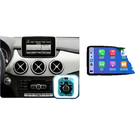 Carplay, Résolution HD, Intégration Transparente, Compatible avec Mercedes Benz Classe A W176 CLA C117 GLA X156 2016-2018, 12.8 B Classe NTG4.5/4.7 (1/2)