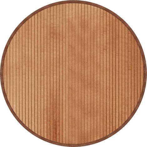Tapis rond naturel 80cm bambou (1/5)