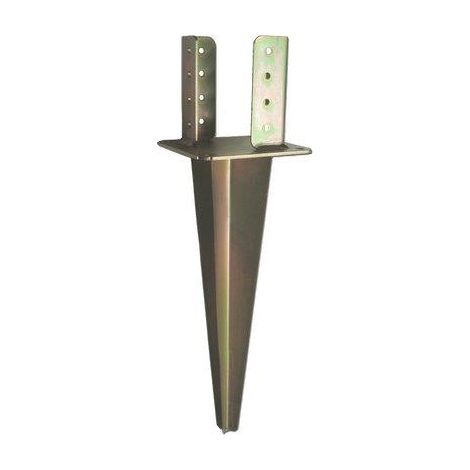 SUPPORTO GAZEBO QUADRO A CONFICCARE 955  ZINCATO GIALLO S.MM 4,0 MM  70X70