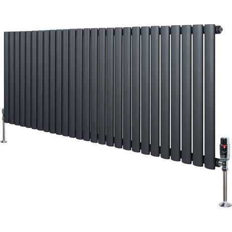 Oval Single Column Radiator & Valves – 600mm x 1620mm –