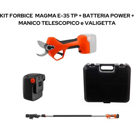 Kit Potatura con Forbice Magma 35 + Manico + Batteria 2,6 Ah + Valigetta STOCKER (1/5)