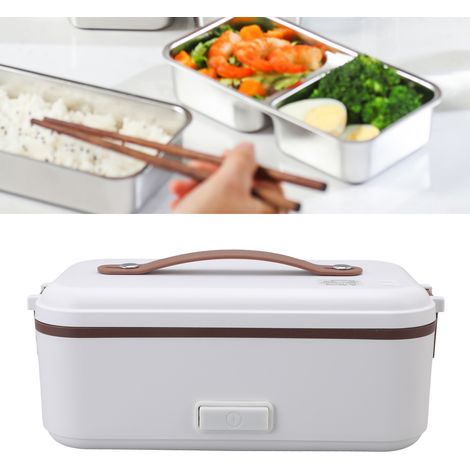 Beheizbare elektrische Lunchbox, wasserdicht, großes Fassungsvermögen (0,4 l), 1 Fach, tragbar, ideal für Büro, Schule und Zuhause (EU-Stecker 220 V). (1/5)