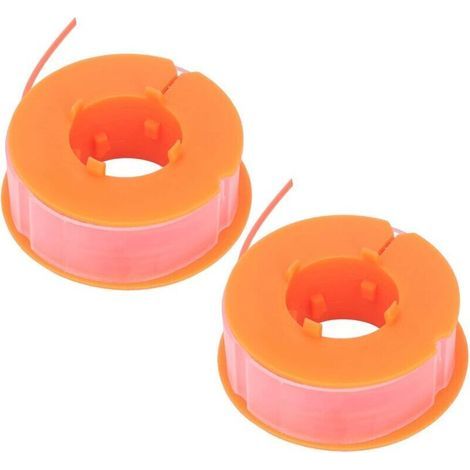 TONYSA 2 Stück Freischneider-Spulenfaden, Rasenmäher-Spulenfaden aus Nylon, Ersatzteil passend für Bosch Art 30 Art 30FA (Orange)