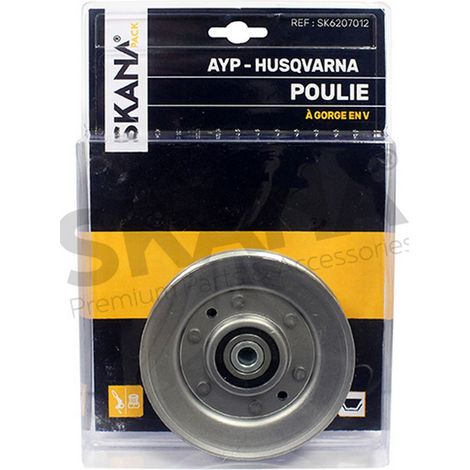 Polea en V con rodamientos adaptable. Diámetro exterior: 108 mm, Diámetro interior: 9,5 mm, Altura: 24 mm. Para modelos Ct126, Ct13