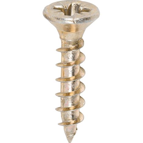 TIMco 3.5 x 17mm Solo Zinc & Yellow Woodscrew Qty 200