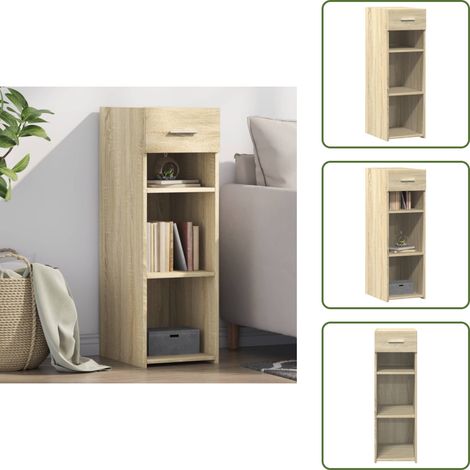 Sideboard Sonoma-Eiche 30x42,5x93 cm Holzwerkstoff - Schreibtisch - Wohnzimmermöbel - Sideboard - Regal - Holz Sideboard (1/5)