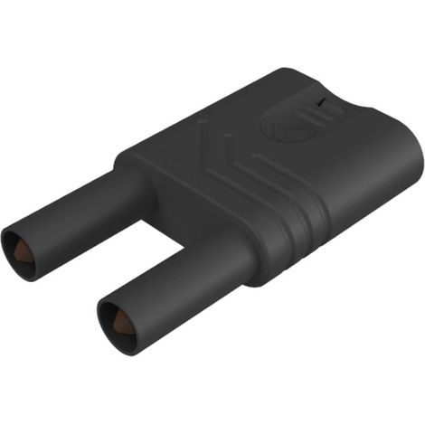 SKS Hirschmann KST S WS sw Spina di sicurezza cortocircuito Nero Ø perno: 4 mm 1 pz. (1/2)