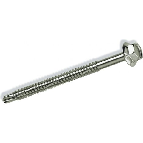 Viti per Metallo Zincate Autoperforanti Te 6,3x180 mm tipo Kovervit conf. 100 pz (1/2)
