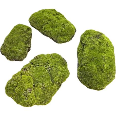 Plante artificielle mousse verte imitation, décoration murale naturelle pour jardin (1/5)