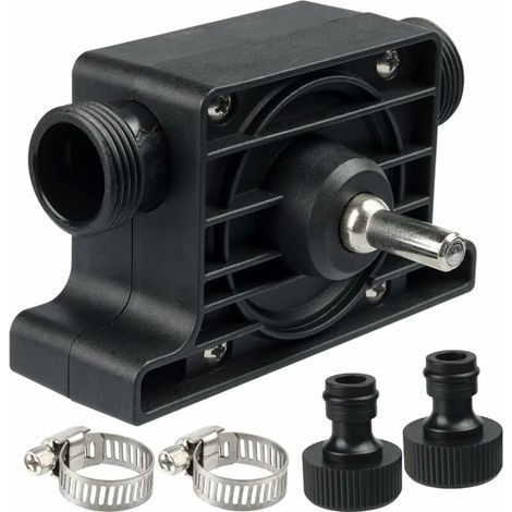 Pompe à Eau et Huile pour Perceuse, Mini Pompe Portable d'entraînement de Perceuse Électrique, Pompe de Vidange Miniature sur Perceuse à Haut Débit pour Aquarium Étang Jardin Domestique (1/5)