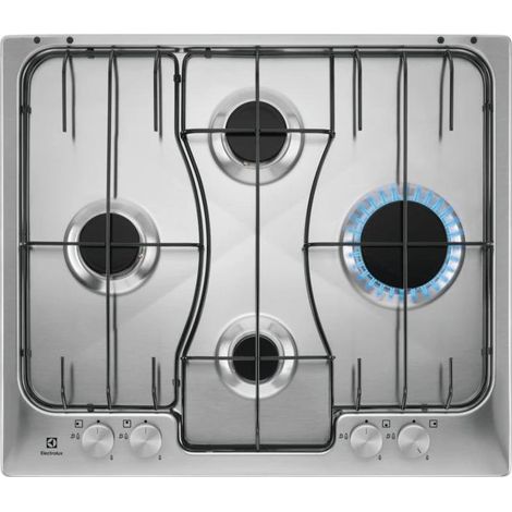 Placa de gas Electrolux RGG6242LOX CrossCook de acero inoxidable de 60 cm