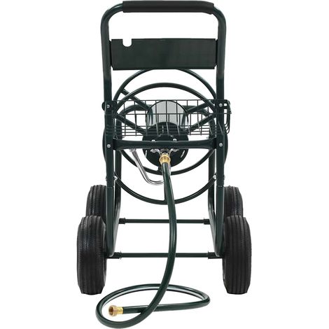 vidaXL Carrito de manguera para jardín conector de 1/2" acero 75 m (1/2)