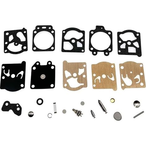 Kit de réparation de membrane de carburateur, compatible avec carburateurs Walbro WT et WA, pour moteurs Solo 127/130/137/440/441/636/637/643/647