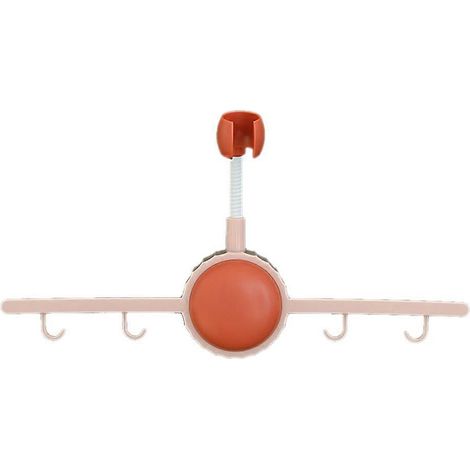 Support de pommeau de douche écologique et non toxique, aux bords lisses, sans danger pour le corps humain, offrant une protection complète. Rose. (1/5)