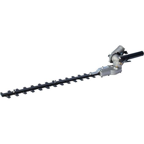 Sakawa – Accessoire taille-haie pour débroussailleuse 45 cm – Double système de coupe – Pour haies jusqu'à 2 mètres de haut – Barre de 26 mm 9 cannelures
