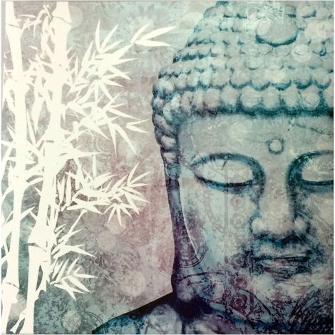 Petit cadre bouddha 20 x 20 cm