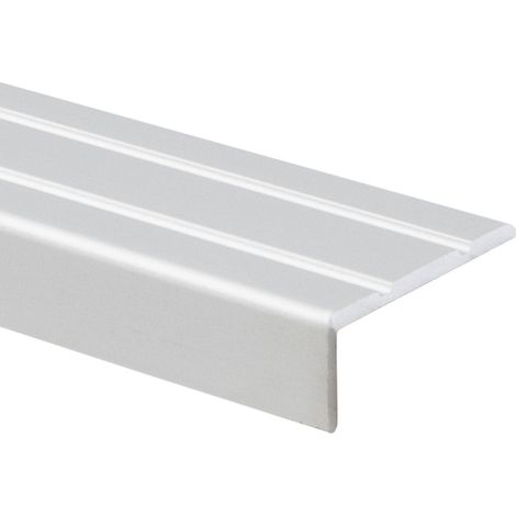 Winkelprofil Treppenkantenprofil Aluminium Selbstklebend Silber 24,5 x 10 mm