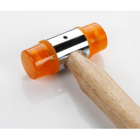 Marteau à embouts pvc 35 mm manche bois alyco orange ALYCO 170176 (1/4)