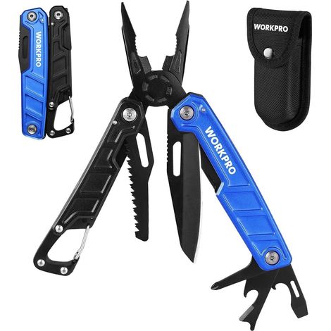 Multifunktionszange 11in1 faltbar Edelstahl Blau&schwarz (1/5)