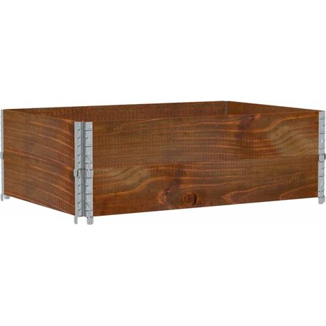 Maison Exclusive - Poggiapiedi da Giardino Marrone 120x80cm Legno Massello di Pino