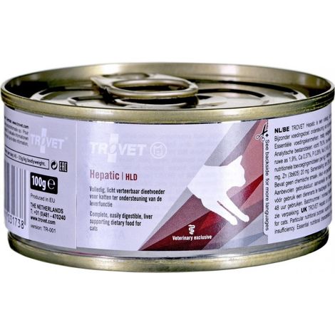 Trovet Hld Hepatic - alimento para gatos con pollo, 100 g