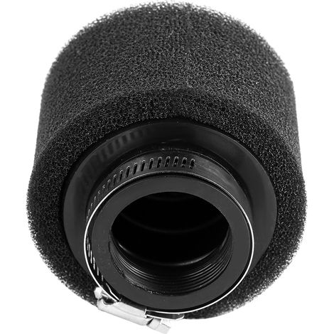 Filtre à air universel pour moto tuning en alliage d'aluminium noir 42 mm compatible 50cc 110cc 125cc 140cc 150cc 160cc avec collier (1/5)