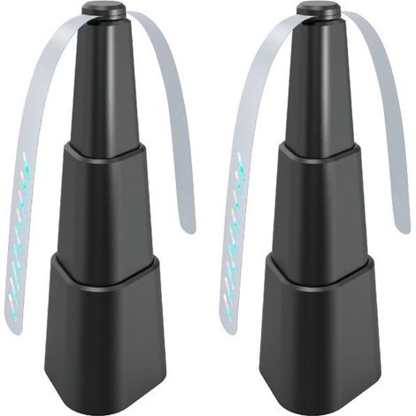 Ventilateur anti-mouches - HWDIY - Lot de 2 noir - Pour table pique-nique intérieur (1/3)