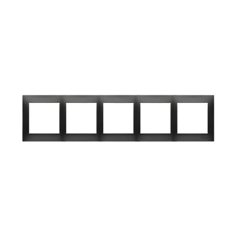 5-facher Rahmen, matt schwarz, Simon 54 DR5/49 Kontakt-Simon (1/5)