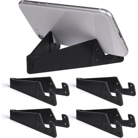 Support de téléphone pliable et flexible - Support universel pour smartphone pour la maison, le bureau et les déplacements - Lot de 5 (1/5)