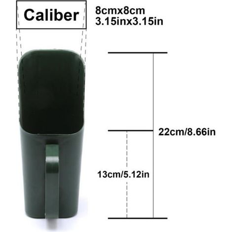 1 Pelle, Plastique, Ergonomique, Bord Incurvé, Pour Granulés, Compost, Terre, Grain, Jardinage (1/5)