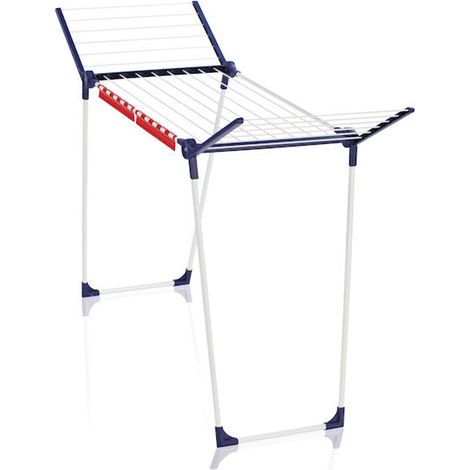 LEIFHEIT 81620 Sechoir sur pied Pegasus 160 Solid Slim, sechoir a linge 16 metres, pliable pour exterieur + interieur