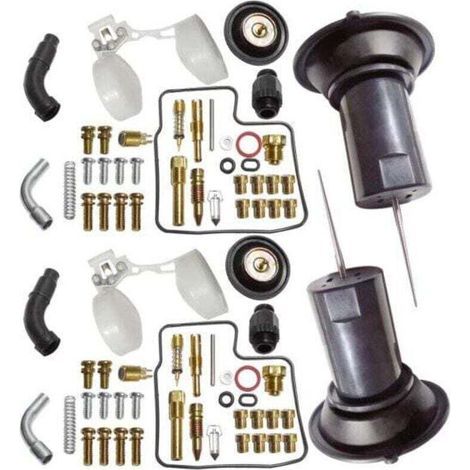 Kit de réparation de flotteur et de membrane pour carburateur compatible pour Honda Shadow VT1100 (1/4)