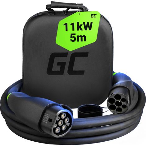 [NEUWERTIG] B-Ware Green Cell eMobility Ladekabel GC Snap Typ 2 5m wasserdicht 16A IP54 11kW
