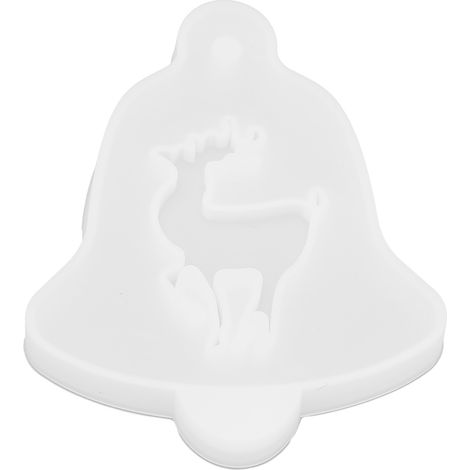 Christmas Charm Mold Mini Portable Reusable DIY Hand Made Silica Gel Pack Christmas Tree Silicone MoldListing Elk Mould 01 (1/5)