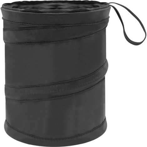 Poubelle noire pliable pour fournitures de voiture, boîte de rangement pour voiture, sac de rangement pour dossier de siège (1/5)