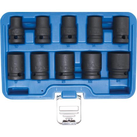 Set di bussole esagonali 12,5 mm (1/2") 10 - 24 mm 10 pz. (1/4)