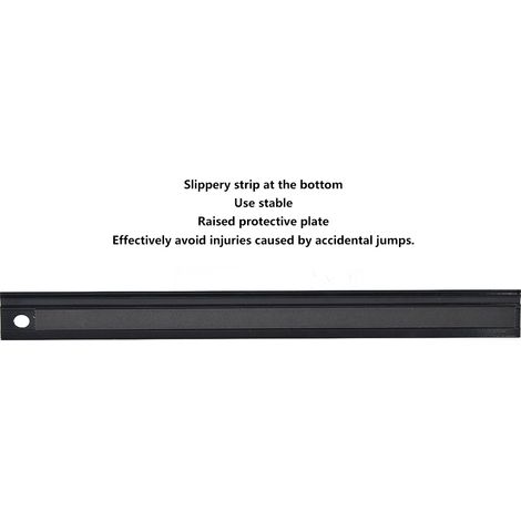 Règle de coupe en alliage d'aluminium, outil de mesure en L, accessoire de quincaillerie pour mesurer la longueur (forme L 45 cm) (1/5)