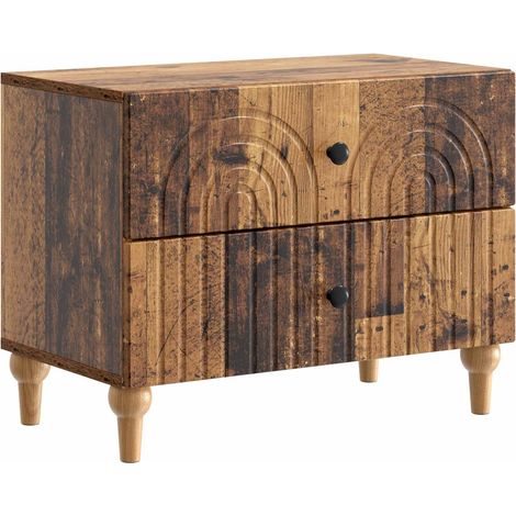 Nachttisch Altholz 62 x 34,5 x 48 cm Holzwerkstoff vidaXL