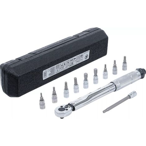 Jeu de clés dynamométrique  6,3 mm (1/4")  2 - 24 Nm  11 pièces