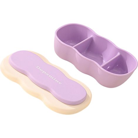 Portapranzo Bentos di grande capacità - Viola e bianco
