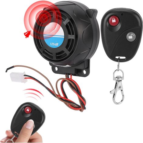 Système d'alarme antivol pour moto avec télécommande (105-125 dB) (1/5)