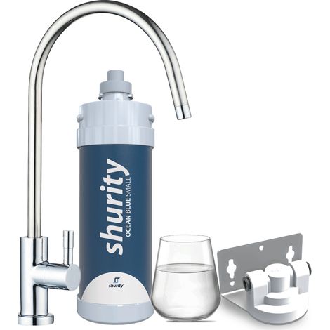 Kit Microfiltrazione acqua con filtro Ocean Blue Small Shurity Con Rubinetto di prelievo 1 via - Acqua Liscia (1/5)